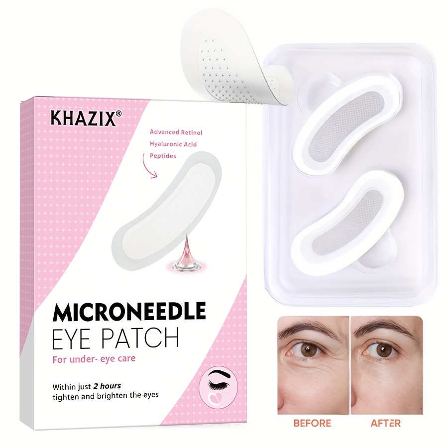 Microneedle Patch Eye - 2 Stück Retinol-Mikronadel-Augenpflaster, geeignet für Stirn,