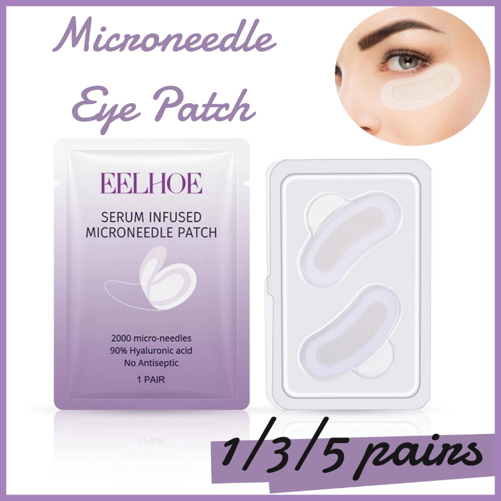 Microneedle Patch Eye - Kollagen-Mikronadel-Augenklappe, Hyaluronsäure, lösliche Mikronadel-Augenmaske für dunkle