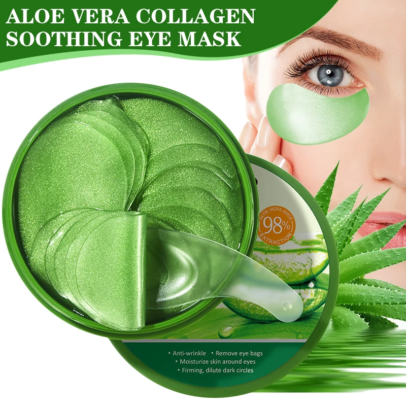 Microneedle Patch Eye - 60 Stück Aloe Vera Kollagen Augenmaske
