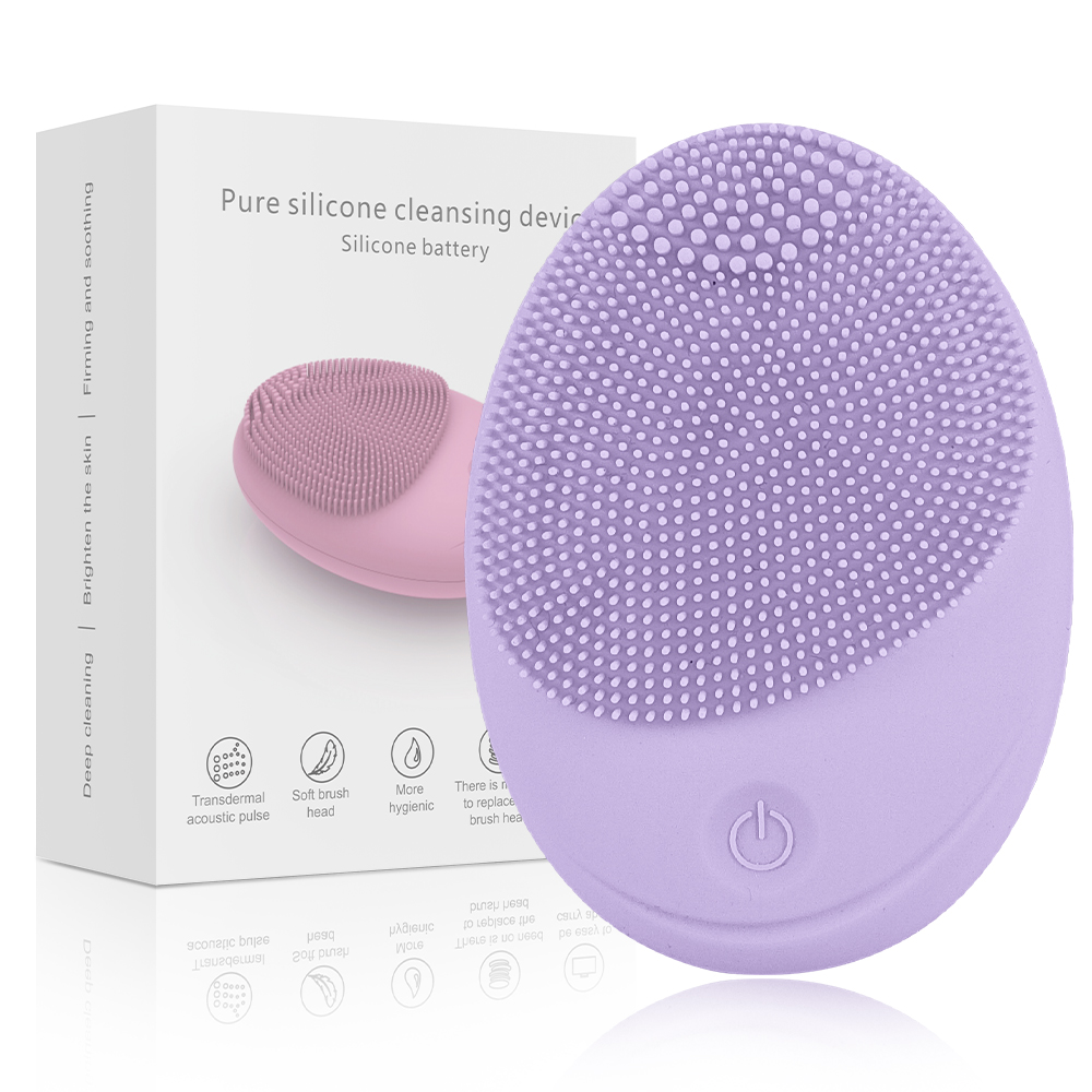 Dry Brush Body - Gesichtsreinigungsbürste aus Ultra-Hygienischem Weichem Silikon, Wasserdichte