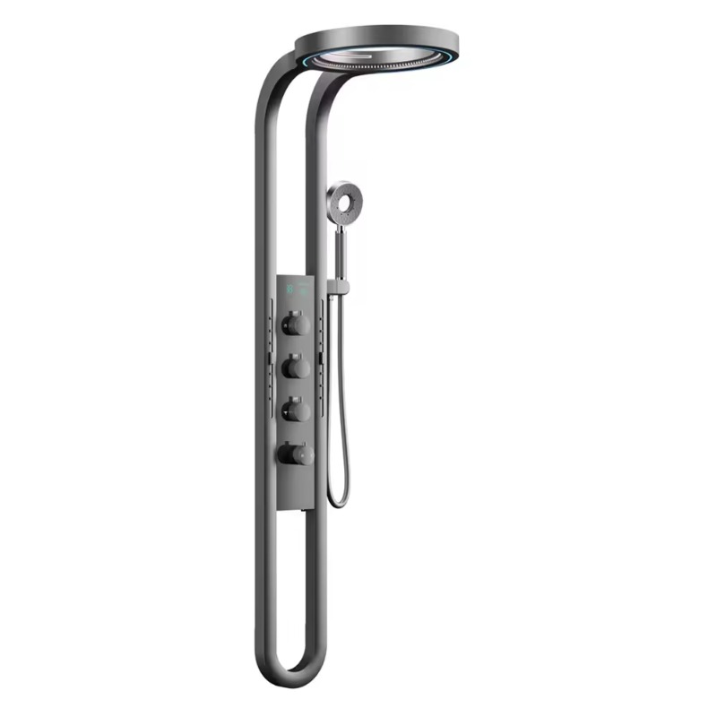 Spa & Wellness Paradies Braunschweig - Intelligentes digitales Display, thermostatisches Duschsystem, Wandmontageplatte,