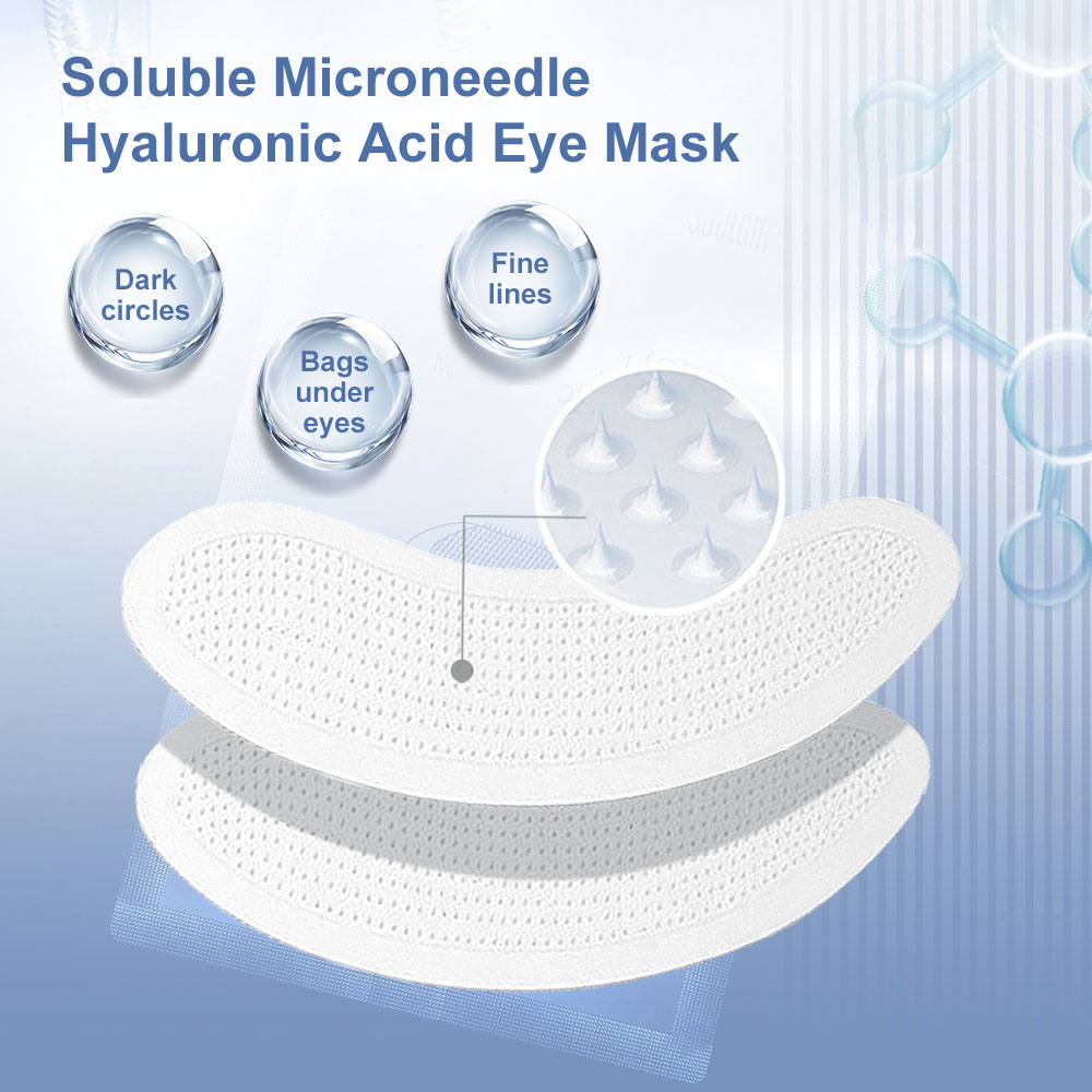 Microneedle Patch Eye - Lösliche Mikronadel-Augenpads mit Hyaluronsäure Augenmaske gegen