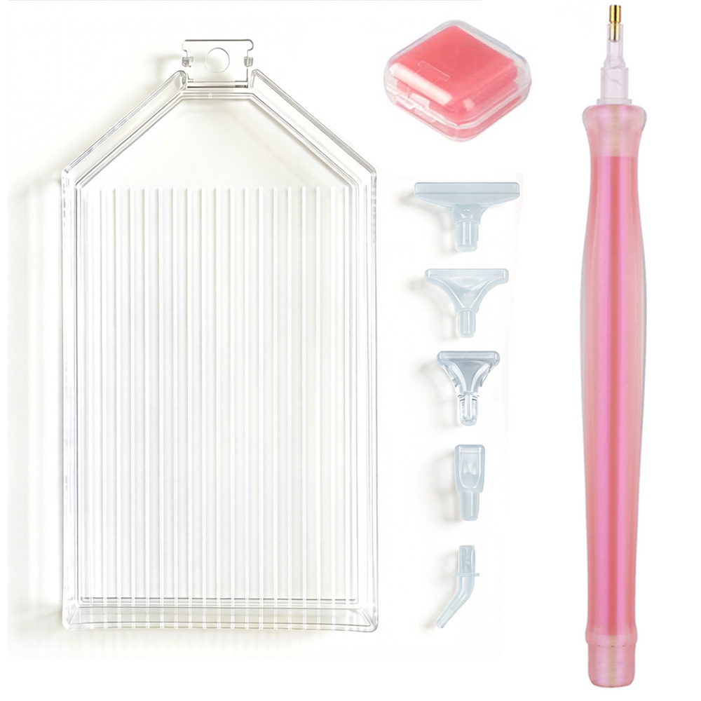 Waxing Kit Home - Diamantmalerei-Zubehör Stift-Set Nagelkunst-Strass-Picker, Punktierstifte mit Aufbewahrungsfach