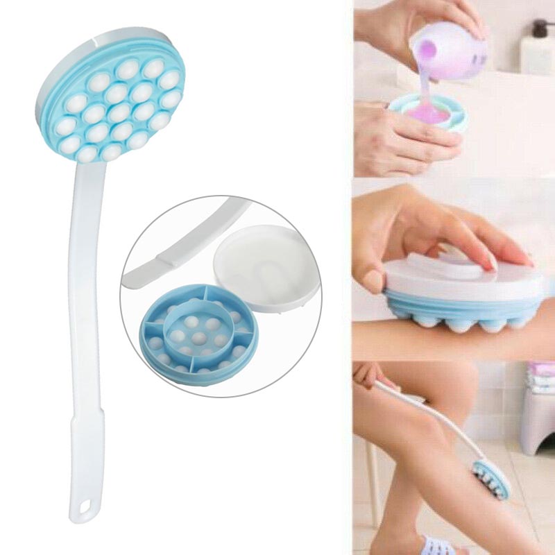 Dry Brush Body - Lotion Öl Creme Applikator Duschbürste Langstieliger