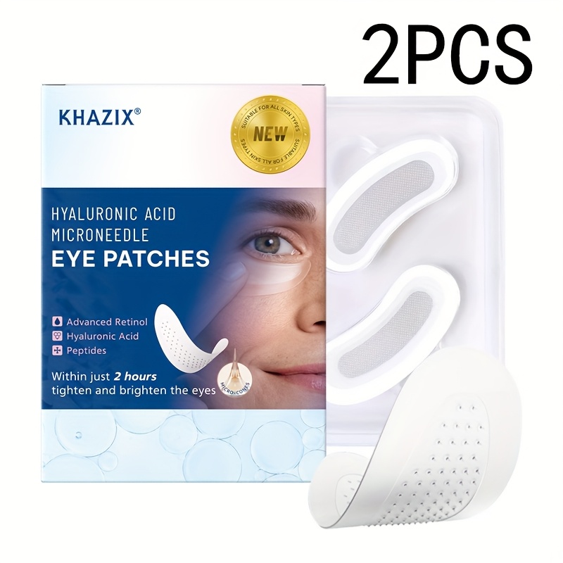 Microneedle Patch Eye - 2 Stück Retinol-Mikronadel-Augenpflaster (≤0,3 mm), geeignet