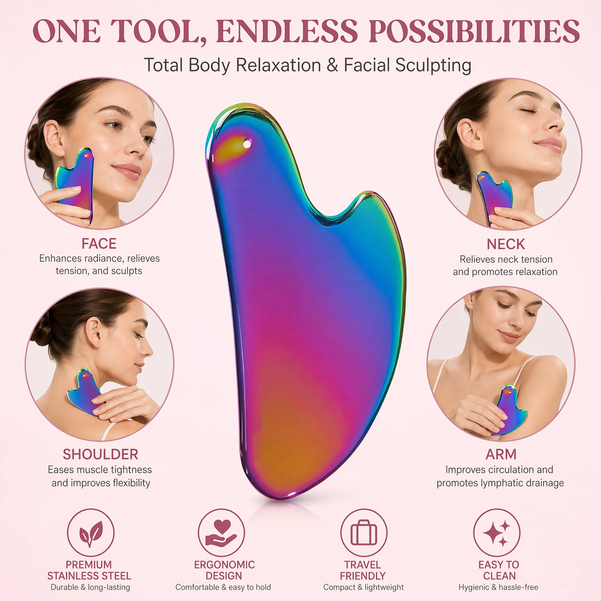 1 Stück Edelstahl Gua Sha Boar – Relax - Spa & Wellness Bewertung und Preis