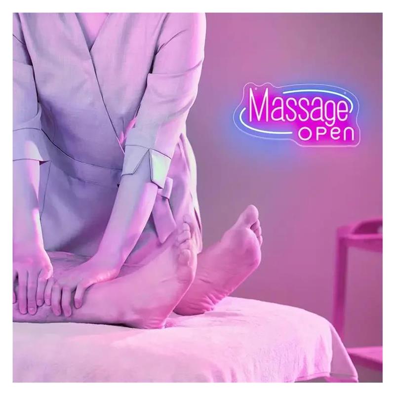 Neon-Schild „Massage“ für Mass – Spa Wellness Day Bewertung und Preis