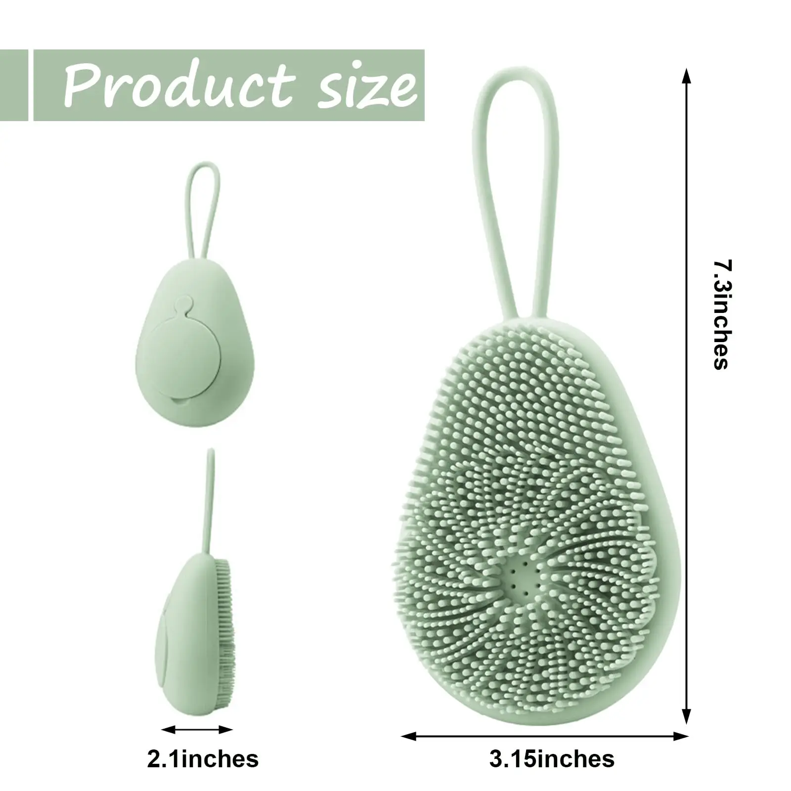 1pc Silikon Körper Wäscher Pee – Dry Brush Body Bewertung und Preis